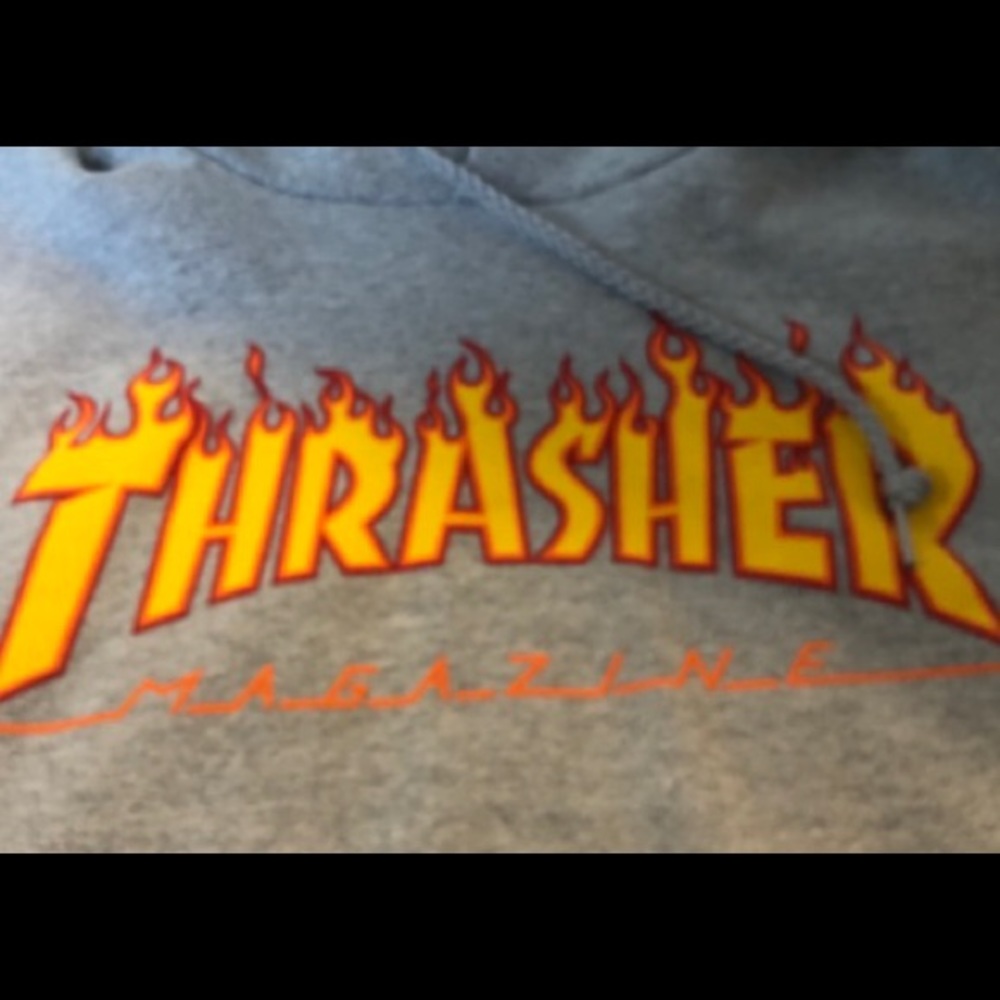 WORN ONCE! Gray thrasher hoodie 🌟 Price is firm